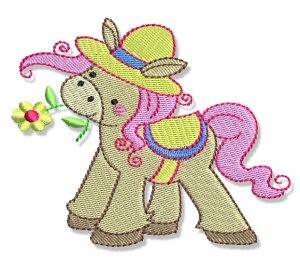 Picture of Pretty Pony Machine Embroidery Design