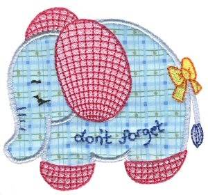 Picture of Sweet Inspirations Elephant Applique Machine Embroidery Design