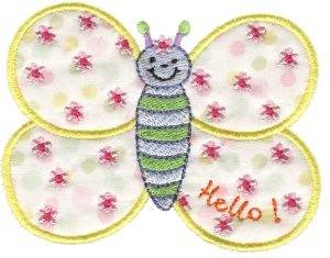 Picture of Sweet Inspirations Butterfly Applique Machine Embroidery Design