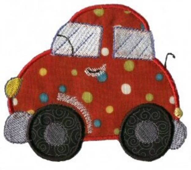 Picture of Applique Boys Toy Car Machine Embroidery Design
