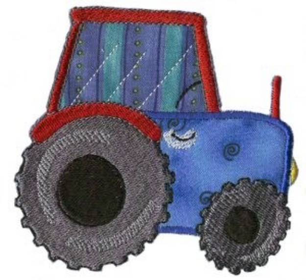 Picture of Applique Boys Toy Tractor Machine Embroidery Design