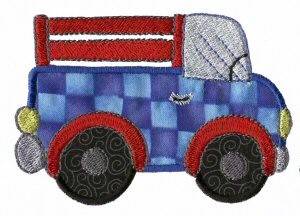 Picture of Applique Boys Toy Truck Machine Embroidery Design