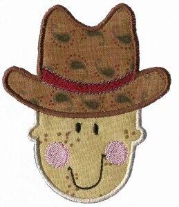 Picture of Applique Boys Toy Cowboy Machine Embroidery Design