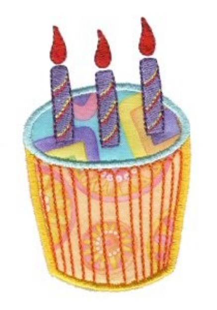Picture of Cupcake Applique Too Machine Embroidery Design