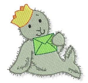 Picture of Cute Christmas Seal Machine Embroidery Design