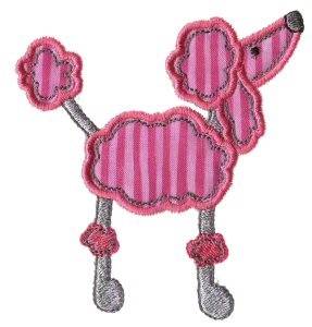 Picture of Applique Poodle Machine Embroidery Design