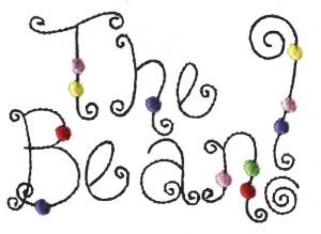 Picture of The Bean Machine Embroidery Design