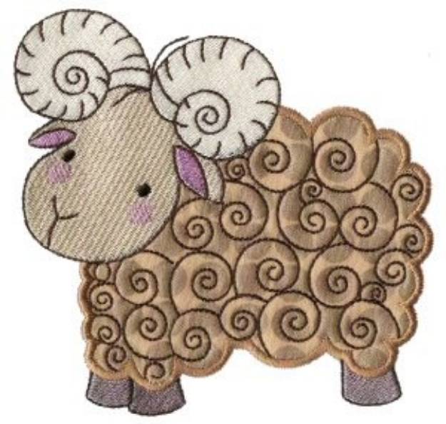 Picture of Applique Ram Machine Embroidery Design