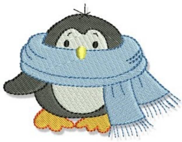 Picture of Xmas Penguin Machine Embroidery Design