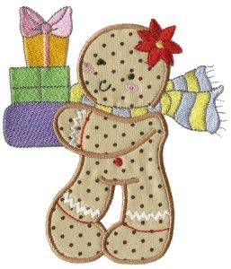 Picture of Xmas Gingerbread Machine Embroidery Design