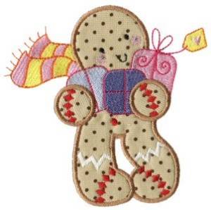 Picture of Christmas Gingerbread Machine Embroidery Design