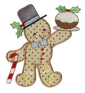 Picture of Fruit Cake Gingerbread Machine Embroidery Design