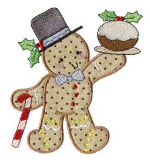 Picture of Fruit Cake Gingerbread Machine Embroidery Design