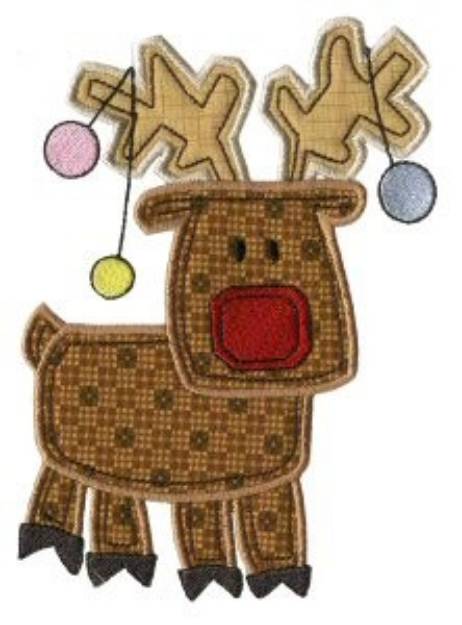 Picture of Xmas Reindeer Machine Embroidery Design