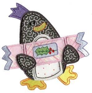 Picture of Holiday Penguin Machine Embroidery Design