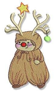 Picture of Reindeer Kid Machine Embroidery Design