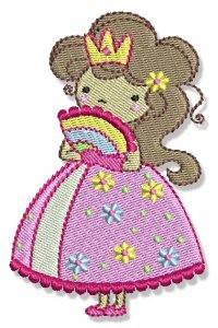 Picture of Fan Princess Machine Embroidery Design