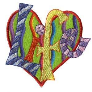 Picture of Life Heart Machine Embroidery Design