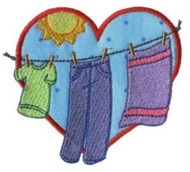Picture of Clothesline Machine Embroidery Design