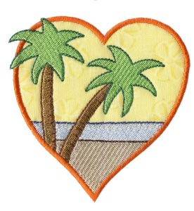 Picture of Palm Trees Machine Embroidery Design