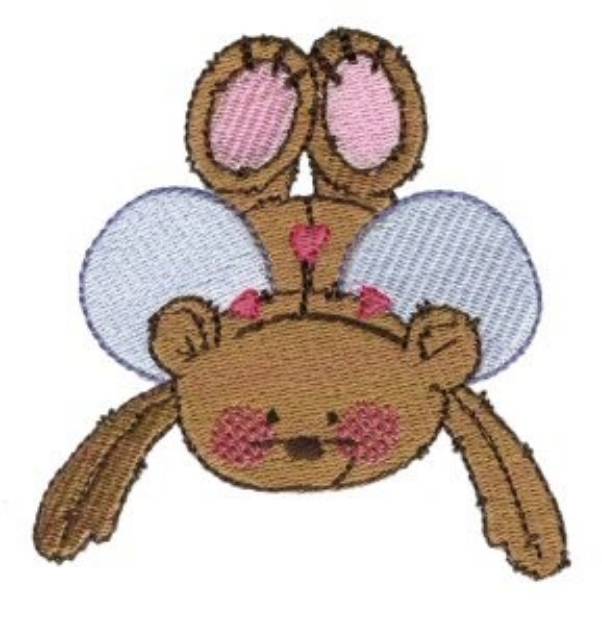 Picture of Winged Bear Machine Embroidery Design