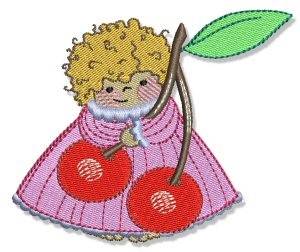 Picture of Cherry Girl Machine Embroidery Design