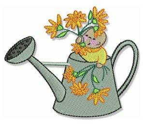 Picture of Water Can Kid Machine Embroidery Design