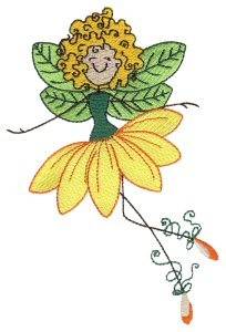 Picture of Flower Fairy Machine Embroidery Design