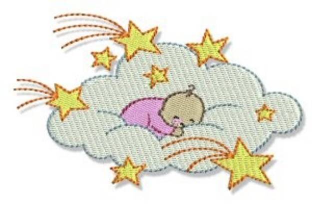 Picture of Cloud Baby Machine Embroidery Design