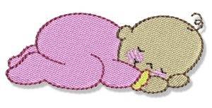 Picture of Baby Asleep Machine Embroidery Design