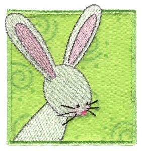 Picture of Rabbit In Block Machine Embroidery Design