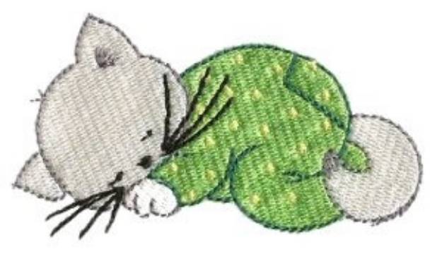 Picture of Kitten Dreamer Machine Embroidery Design