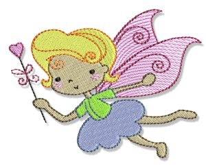 Picture of Blonde Fairy Machine Embroidery Design