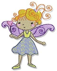 Picture of Little Girl Fairy Machine Embroidery Design