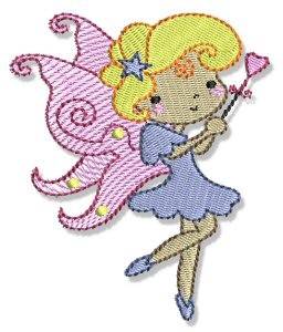 Picture of Blonde Fairy Machine Embroidery Design