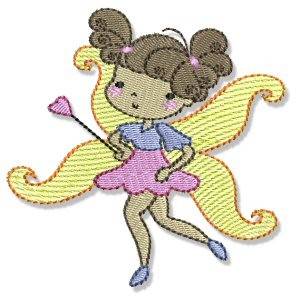 Picture of Brunette Fairy Machine Embroidery Design