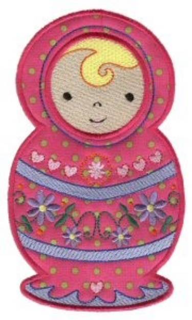 Picture of Applique Russian Doll Machine Embroidery Design