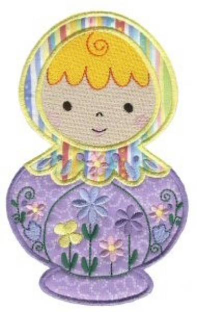 Picture of Russian Doll Applique Machine Embroidery Design