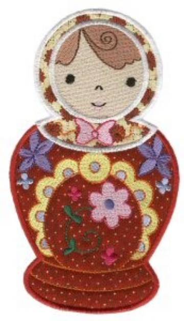 Picture of Russian Nesting Doll Machine Embroidery Design