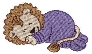 Picture of Dreaming Lion Machine Embroidery Design