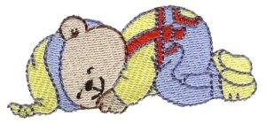 Picture of Dreaming Bear Machine Embroidery Design