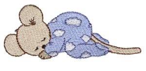 Picture of Dreaming Mouse Machine Embroidery Design