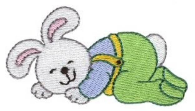 Picture of Dreaming Bunny Machine Embroidery Design