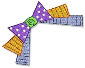 Picture of Birthday Ribbon & Bow Machine Embroidery Design