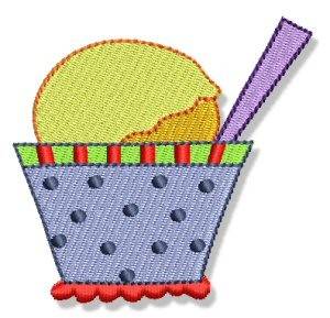 Picture of Birthday Ice Cream Machine Embroidery Design