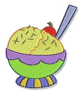 Picture of Birthday Ice Cream Machine Embroidery Design