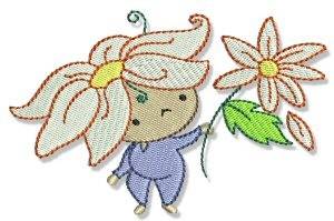 Picture of Daisy Blossom Baby Machine Embroidery Design