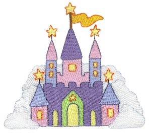 Picture of Little Stars Castle Machine Embroidery Design