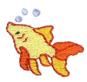 Picture of Mini Goldfish Machine Embroidery Design