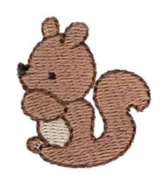 Picture of Mini Squirrel Machine Embroidery Design